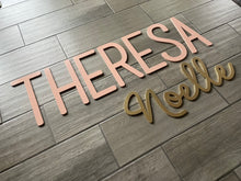 Load image into Gallery viewer, Sutton - Name Cutout - Laser Cut Wood Nursery Sign