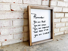 Load image into Gallery viewer, Handwritten Message - Framed Layered Wood Sign