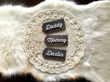 Load image into Gallery viewer, Wooden Name Tag - Stained