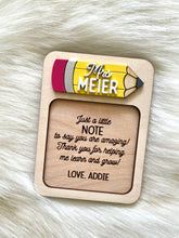 Load image into Gallery viewer, Pencil Sticky Note Holer