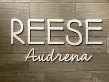 Load image into Gallery viewer, Maddox John - Name Cutout Set - Laser Cut Wood Nursery Sign