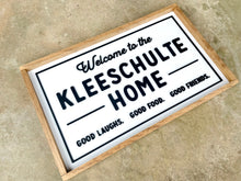 Load image into Gallery viewer, Magnolia Inspired Welcome To Our Home - Framed Layered Wood Sign