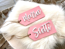 Load image into Gallery viewer, Wooden Name Tag