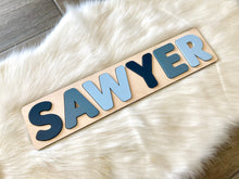 Load image into Gallery viewer, Mallory Wooden Name Puzzle Gift