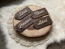 Load image into Gallery viewer, Wooden Name Tag - Stained