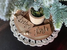 Load image into Gallery viewer, Wooden Name Tag - Stained