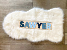 Load image into Gallery viewer, Mallory Wooden Name Puzzle Gift