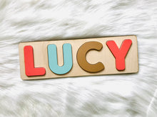 Load image into Gallery viewer, Mallory Wooden Name Puzzle Gift