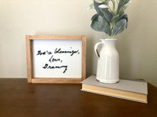 Load image into Gallery viewer, Handwritten Message - Framed Layered Wood Sign