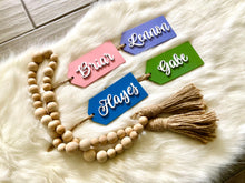 Load image into Gallery viewer, Wooden Name Tag