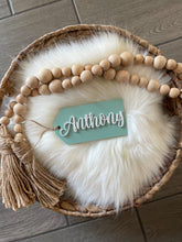 Load image into Gallery viewer, Wooden Name Tag