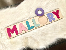 Load image into Gallery viewer, Mallory Wooden Name Puzzle Gift