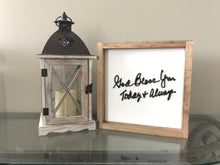 Load image into Gallery viewer, Handwritten Message - Framed Layered Wood Sign