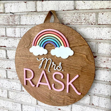 Load image into Gallery viewer, Pastel Rainbow Door Hanger - Teacher Gift