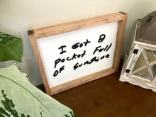Load image into Gallery viewer, Handwritten Message - Framed Layered Wood Sign