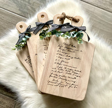 Load image into Gallery viewer, Engraved Recipe Cutting Board