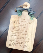 Load image into Gallery viewer, Engraved Recipe Cutting Board
