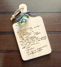 Load image into Gallery viewer, Engraved Recipe Cutting Board