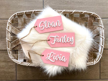 Load image into Gallery viewer, Wooden Name Tag