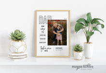 Load image into Gallery viewer, 11x14 Printable - Father's Day Dad and Me Digital File - Office - Man Cave