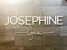 Load image into Gallery viewer, Kendall James - Name Cutout - Laser Cut Wood Nursery Sign