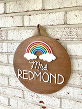 Load image into Gallery viewer, Pastel Rainbow Door Hanger - Teacher Gift