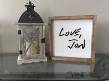 Load image into Gallery viewer, Handwritten Message - Framed Layered Wood Sign