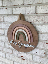 Load image into Gallery viewer, Boho Rainbow Door Hanger - Teacher Gift