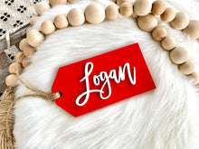 Load image into Gallery viewer, Wooden Name Tag