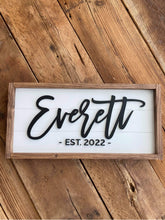 Load image into Gallery viewer, The Martins Framed Shiplap - Layered Wood Sign