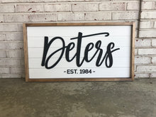 Load image into Gallery viewer, The Martins Framed Shiplap - Layered Wood Sign