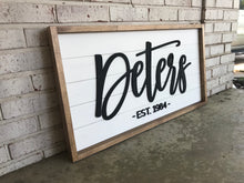 Load image into Gallery viewer, The Martins Framed Shiplap - Layered Wood Sign