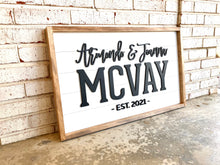 Load image into Gallery viewer, The Martins Framed Shiplap - Layered Wood Sign