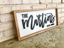 Load image into Gallery viewer, The Martins Framed Shiplap - Layered Wood Sign