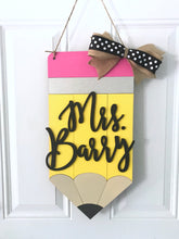 Load image into Gallery viewer, Pencil Door Hanger - Teacher Gift