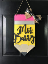 Load image into Gallery viewer, Pencil Door Hanger - Teacher Gift