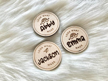 Load image into Gallery viewer, Look What I Made - Personalized Wooden Artwork Magnets