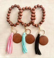 Load image into Gallery viewer, Beaded Bracelet Keychain - Custom Engraved