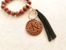 Load image into Gallery viewer, Beaded Bracelet Keychain - Custom Engraved