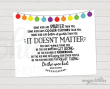 Load image into Gallery viewer, Be The Nice Kid - Classroom Poster - Chalkboard Style - Digital File