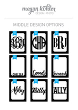 Load image into Gallery viewer, 11x14 Wooden School Years Photo Mat - 2.5x3.5 photo inserts