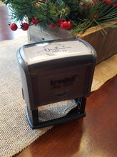 Load image into Gallery viewer, Mr and Mrs Address Stamp - Modern Script - Self Inking or Wooden Handle Style - 1.5x3