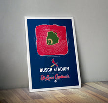 Load image into Gallery viewer, Busch Stadium Map - St. Louis Cardinals - Digital File - Printable