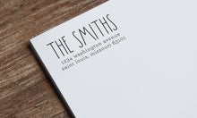 Load image into Gallery viewer, Rae Dunn Inspired Stamp Design - Custom Address Stamp - 1.5" tall and up to 3" wide