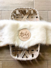 Load image into Gallery viewer, Archer Laser Engraved Birth Announcement - Baby Name Announcement - Wooden Circle Sign - Boy or Girl