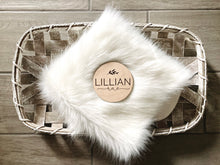 Load image into Gallery viewer, Lillian Laser Engraved Birth Announcement - Baby Name Announcement - Wooden Circle Sign - Floral Girl - Thick Premium Wood