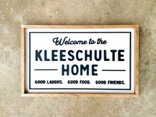 Load image into Gallery viewer, Magnolia Inspired Welcome To Our Home - Framed Layered Wood Sign
