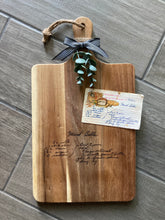 Load image into Gallery viewer, Engraved Recipe Cutting Board - Acacia
