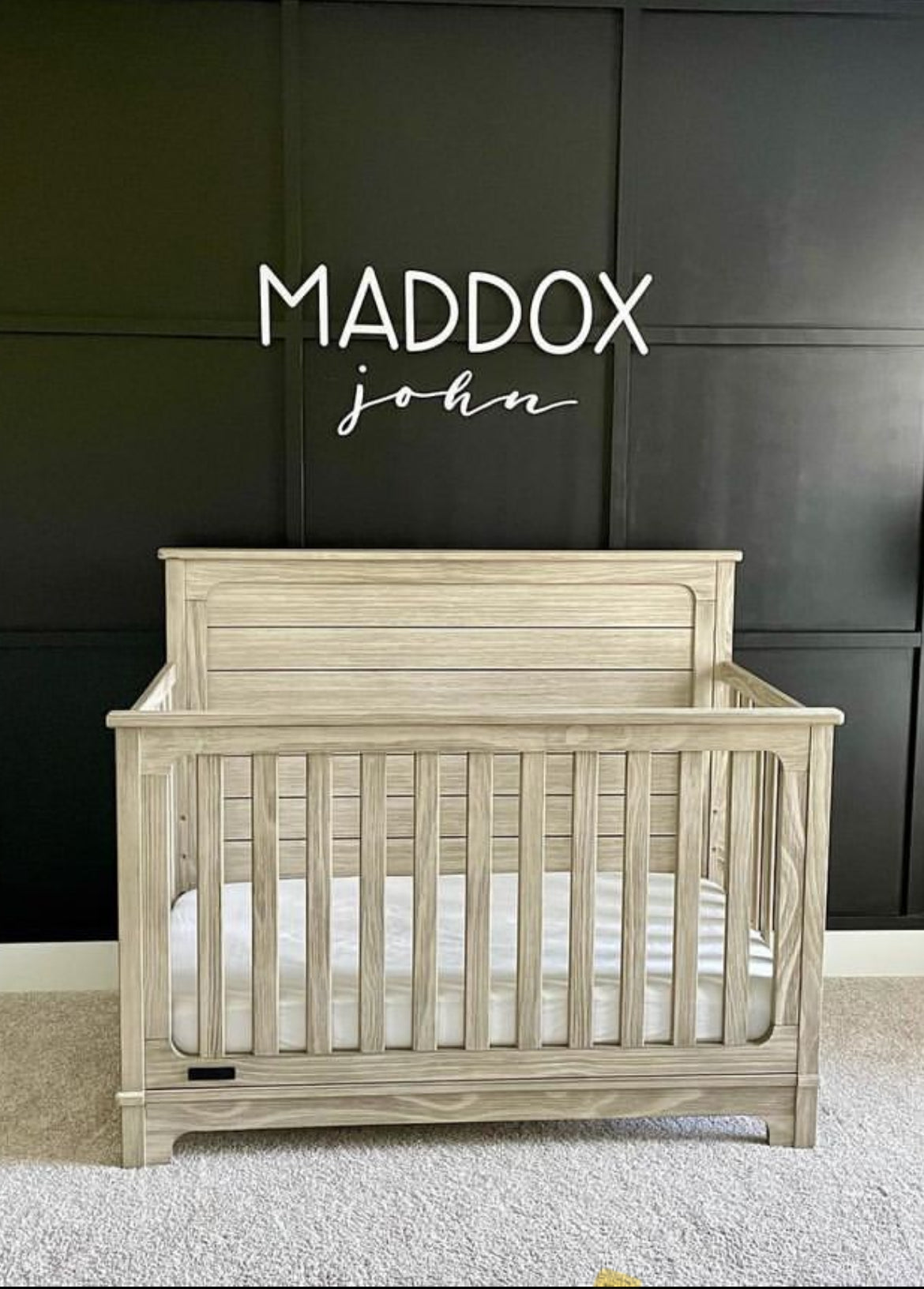 Maddox John - Name Cutout Set - Laser Cut Wood Nursery Sign