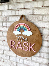 Load image into Gallery viewer, Pastel Rainbow Door Hanger - Teacher Gift
